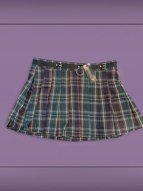 Dolls Kill x Current Mood - Plus Dress Code Plaid Skirt